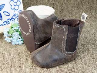 A272 new baby toddler boy girl brown boots shoes US 1 2  