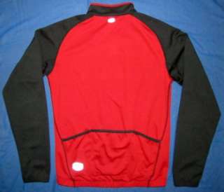 Sugoi Red Long Sleeve Cycling Jersey Mens Size L  