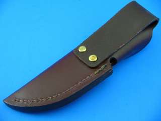 Buck Knives Brown Leather Belt Sheath for fixed blade Hunting Knife 