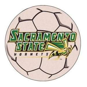  Fanmats Cal State Sacramento Soccer Ball 2 4 Round ivory 