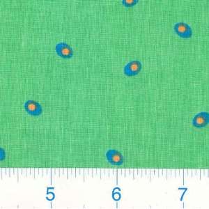  45 Wide Jot Dot   Green Fabric By The Yard Arts, Crafts 