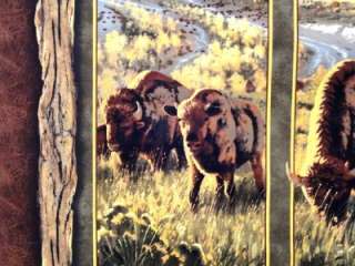 New Buffalo Bison Fabric Wall Panel Wildlife Animal Range Springs 