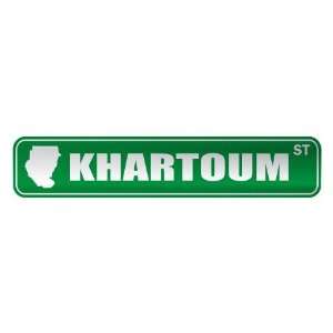   KHARTOUM ST  STREET SIGN CITY SUDAN