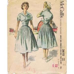  McCalls 3610 Vintage Sewing Pattern 4 H Club Full Skirt 