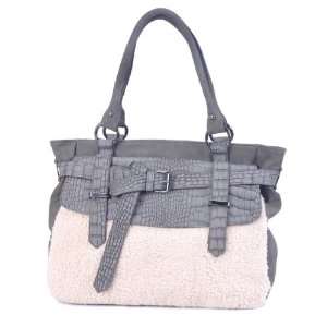 MSP00717GR Gray Deyce Nicole Stylish Women Handbag Double handle 