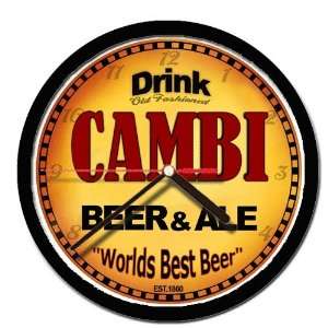  CAMBI beer and ale cerveza wall clock 