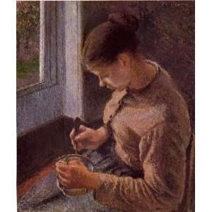   , Young Peasant Woman Taking Her Coffee Camill