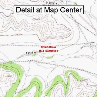  USGS Topographic Quadrangle Map   Nolen Draw, Texas 