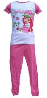 STRAWBERRY SHORTCAKE short sleeve shirt pants girls toddler pajamas 