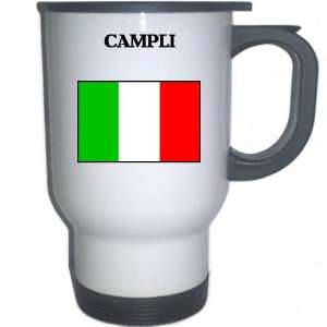  Italy (Italia)   CAMPLI White Stainless Steel Mug 