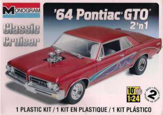 1964 Pontiac GTO 2 n 1 Plastic Model Kit RMX/890 NIB  