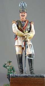 St. Petersburg painted signed modeling figure miniature Prussian 