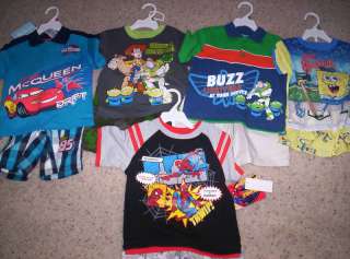Toddler Lot 3T Outfit Car Spongebob Toy Story Spiderman  