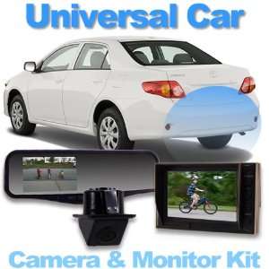  Universal CarRear Camera System with 4.3 Video Mirror 