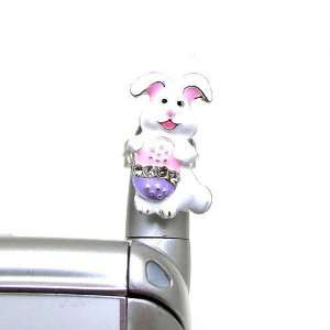  Cell Phone Antenna Ring Charms ~ Rabbit Cell Phone Antenna 