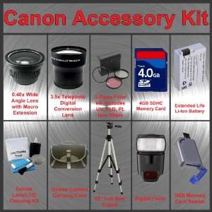  Canon T1i 500D, Xs 1000D, Xsi 450D Digital SLR Camera Accessory Kit 