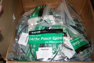 Wholesale Pallet Lot of 100 New Black Box CAT5e Patch Cables 1 0.3m 
