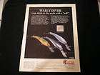 1984 Cotton Cordell Fishing Lures Ad Wally Diver