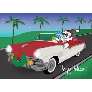  Santa in a Classic Car   100 Cards Toys & Games