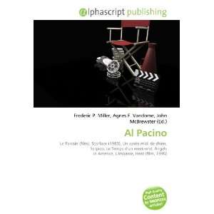  Al Pacino (French Edition) (9786132731302) Books
