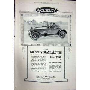 1923 ADVERTISEMENT WOLSELEY MOTOR CAR BIRMINGHAM 