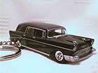 1957 Chevy Wagon Hearse Black Gothic Key Chain