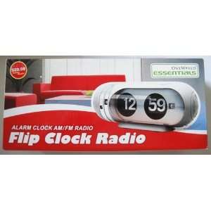  Essentials Flip Clock Radio Alarm Clock AM/FM Radio Electronics
