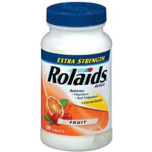  Rolaids Extra Strength Fruit, 100 Count Health & Personal 