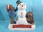 RARE Tom Clark Cairn Christmas 1998 Christmas Snowman wSanta Gnome