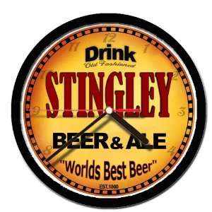  STINGLEY beer and ale cerveza wall clock 