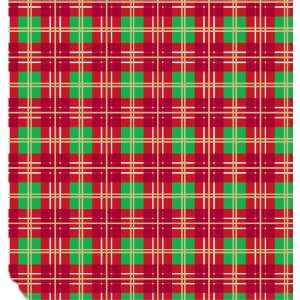  Christmas Plaid, 24x100 Roll Gift Wrap