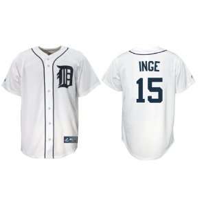  Inge #15 Detroit Tigers Majestic Replica Home Jersey   X 