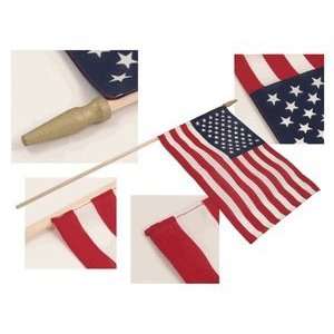  US Stick Flag 12x18in 30in x 5 16in Wood Stick US Made 