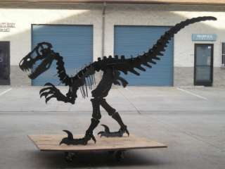 3d Dinosaur metal sculpture. Extra large. 10 feet long, 6 feet tall 