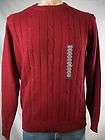 Mens Knit Sweater George Killians Irish Red Logo Monterey Fine 