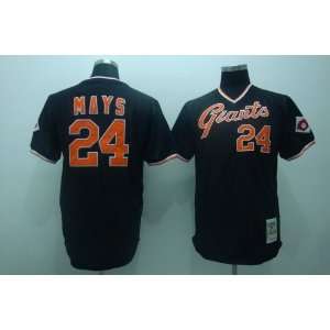 San Francisco Giants #24 Mays Black M&n 2011 MLB Authentic Jerseys 