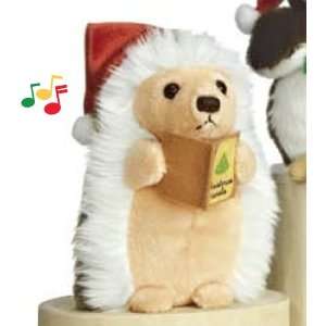   Plush Christmas Wildlife Caroler Musical Hedgehog 