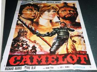 CAMELOT 67 R.HARRIS HUGE CLASSIC ITALIAN FILM POSTER  