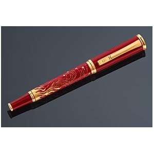 Pelikan Limited Edition Fire Red with Gold and Topaz 