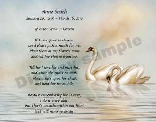 Personalized Memorial Poem For Loss Of Sister Memorial  