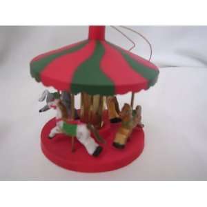  Carousel Horse Christmas Ornament 2 1/2 Collectible 