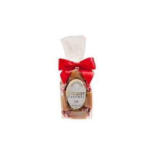 Bequet Caramel Vanilla Soft Caramel   8 ounce Bag with Red Bow  