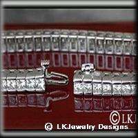 11.20 CT MOISSANITE PRINCESS CHANNEL TENNIS BRACELET  