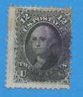 USA 1867 scott 97 used, Fine, light cancel, 12 c black