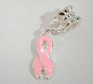   Dangle Charm Bead  Free Bracelet Offer Cancer Awareness Ribbon  