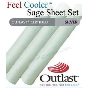 Stay Cool Sheets Queen Sage   Feel Cooler™ Cooling Sheets   The 