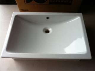 Miro Ceramica 1360.200.01 Light 60 Above Counter Bath Sink White