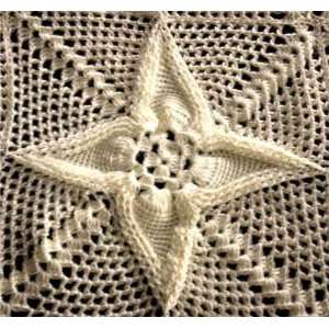   Bedspread Cream Crochet Coverlet CCT_STARCREAM_001
