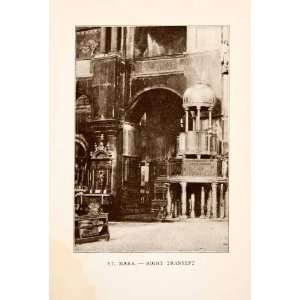  1907 Print St. Marks Basilica Catholic Cathedral Right 