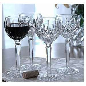  Waterford Crystal Lismore Hock Wine Glasses   Set of 4 